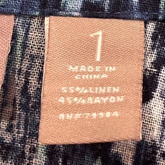 Chico’s Open Jacket in Chico’s size 1 or medium blue and white - Picture 6 of 14